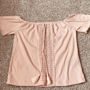 H&M cold shoulder top